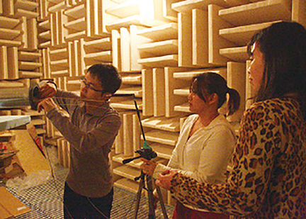 建築音響設計などの建築や都市の音に関わる研究